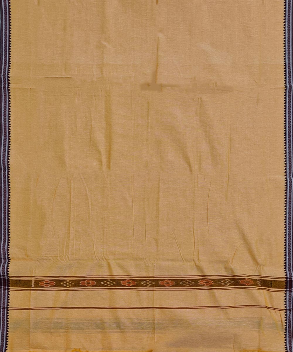 Yellow Sambalpuri Handwoven Cotton Joda Image 3