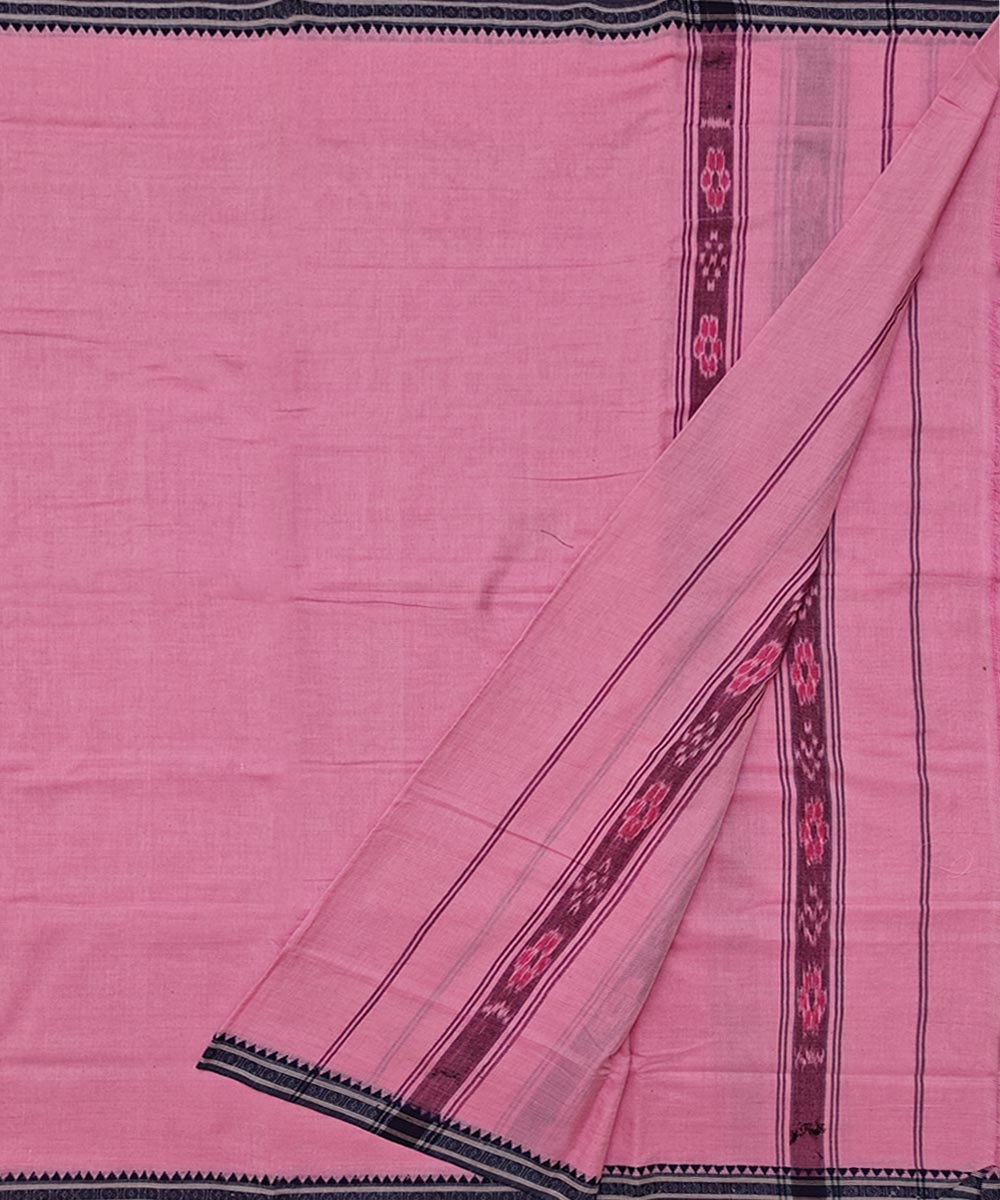 Pink Sambalpuri Handwoven Cotton Joda Image 2