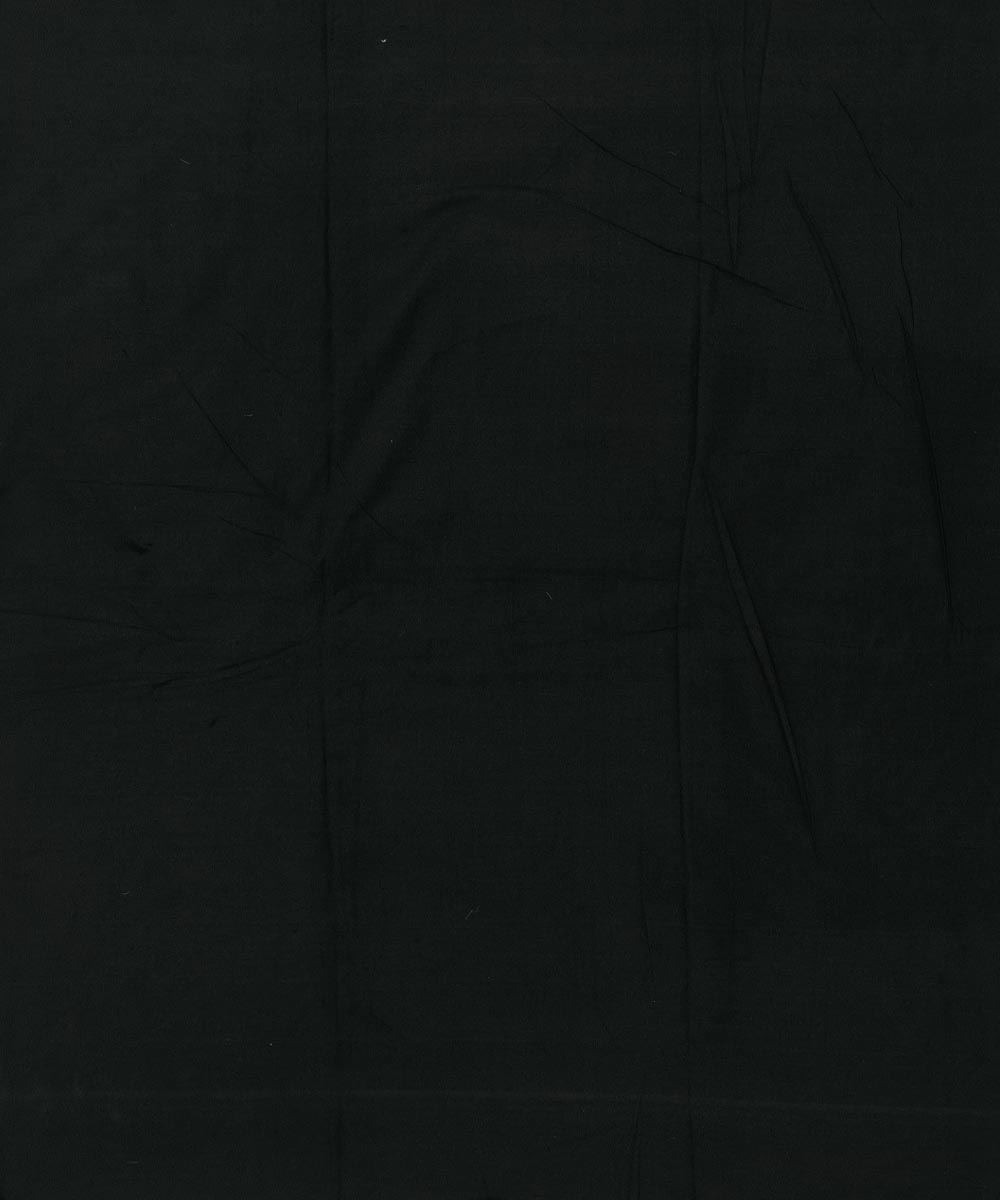 Black Sambalpuri Handwoven Single Ikat Shirting Materials Image 4