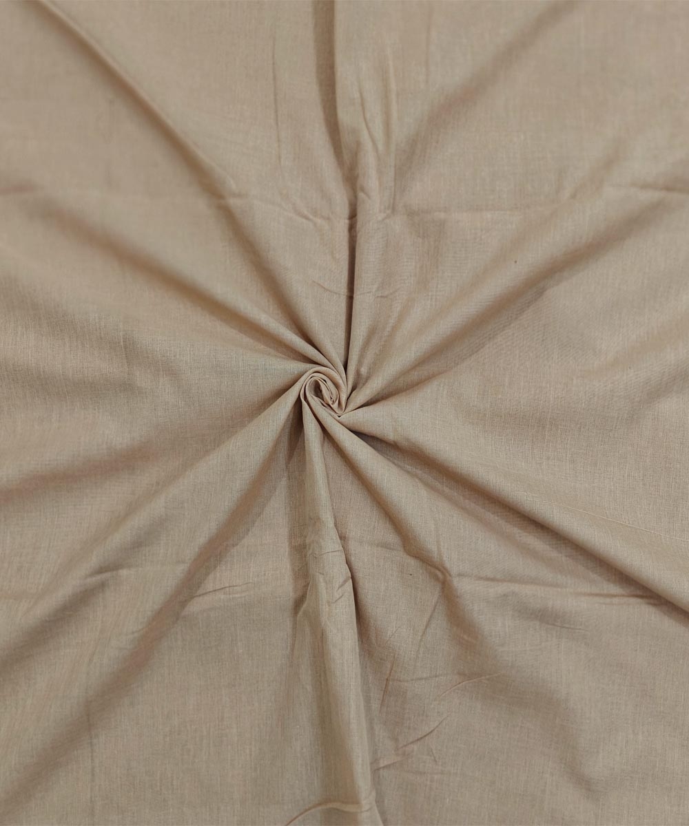 Beige Sambalpuri Handwoven Single Ikat Shirting Materials Image 1