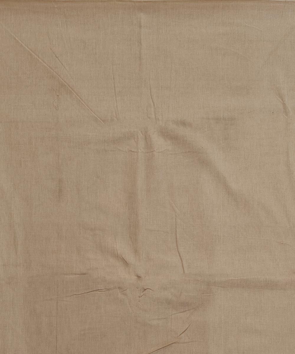 Beige Sambalpuri Handwoven Single Ikat Shirting Materials Image 4