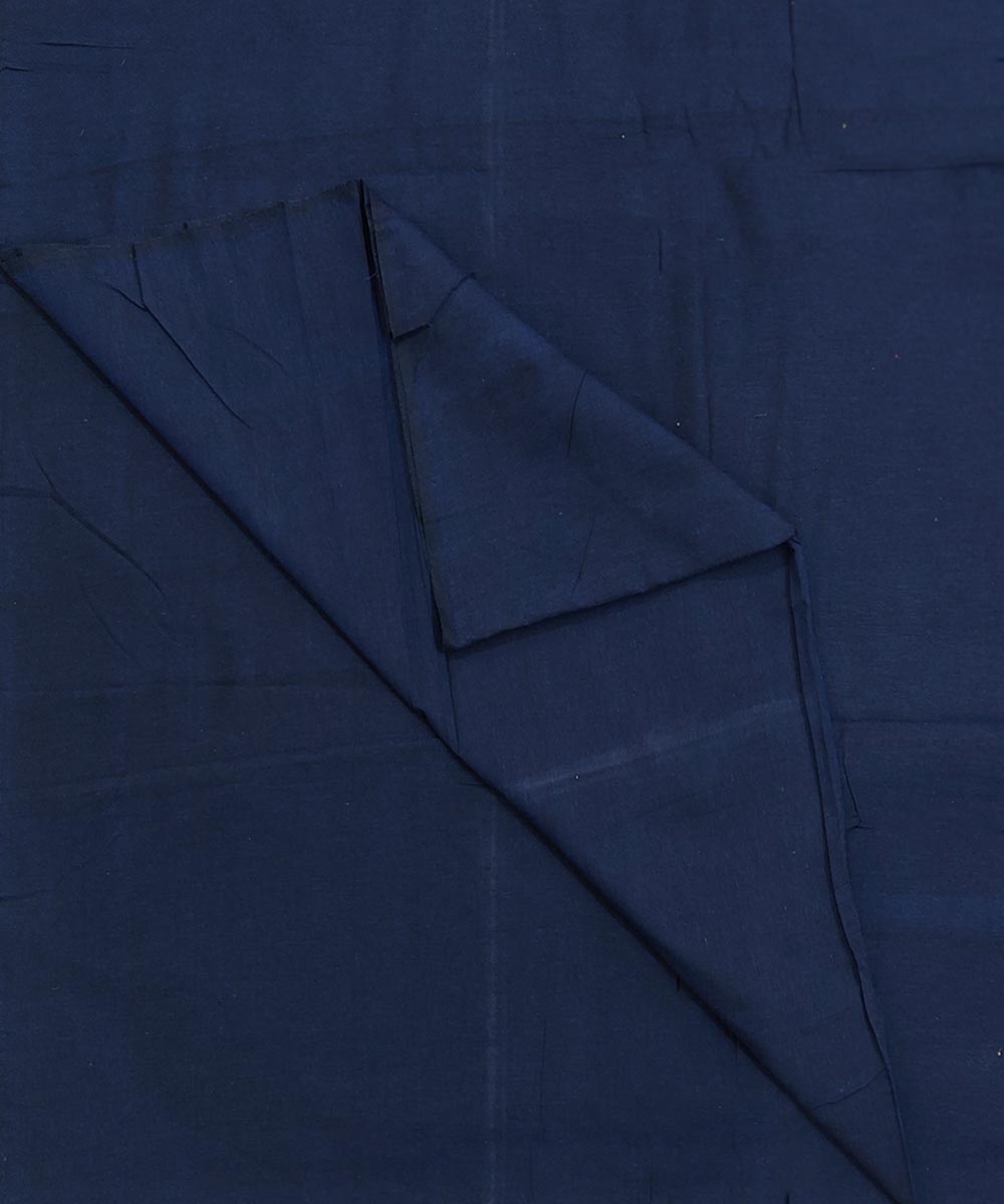 Blue Sambalpuri Handwoven Single Ikat Shirting Materials Image 2