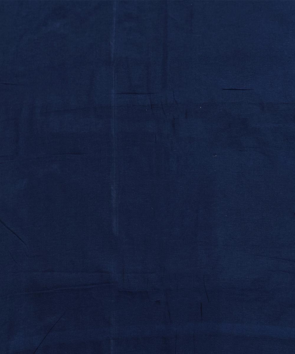 Blue Sambalpuri Handwoven Single Ikat Shirting Materials Image 4