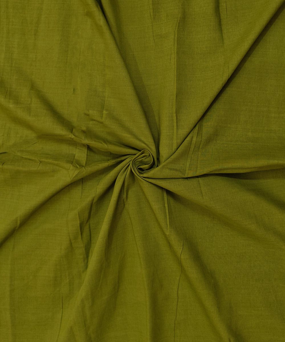 Olive Sambalpuri Handwoven Single Ikat Shirting Materials Image 1