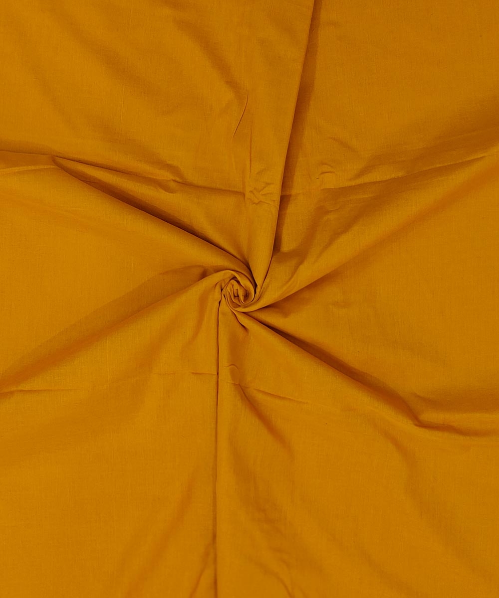 Mustard Sambalpuri Handwoven Single Ikat Shirting Materials Image 1