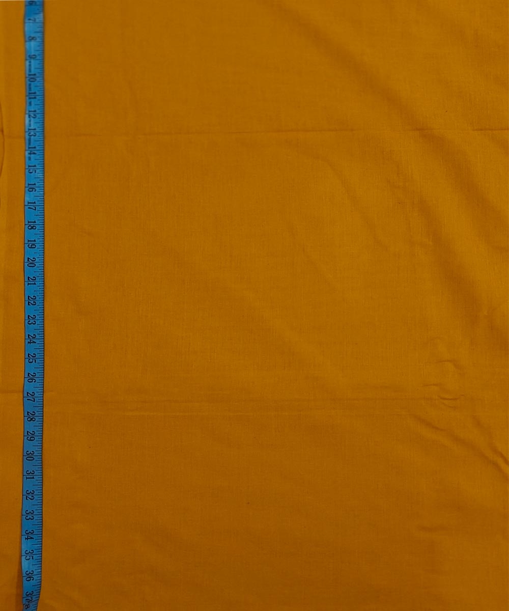 Mustard Sambalpuri Handwoven Single Ikat Shirting Materials Image 3