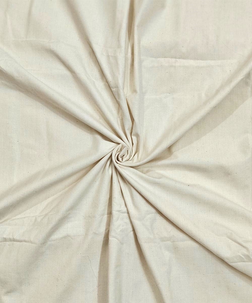 White Sambalpuri Handwoven Single Ikat Shirting Materials Image 1