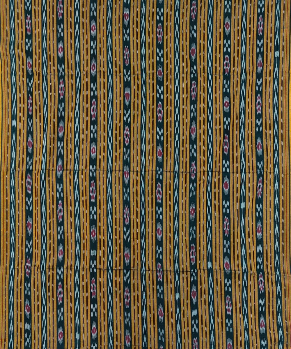 Green Sambalpuri Handwoven Ikat Suit Set Image 3