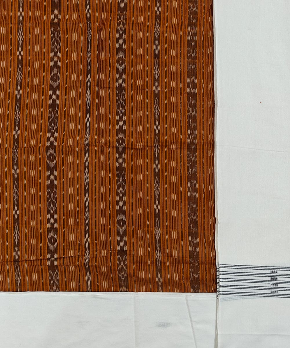 Rust Sambalpuri Handwoven Ikat Suit Set Image 2