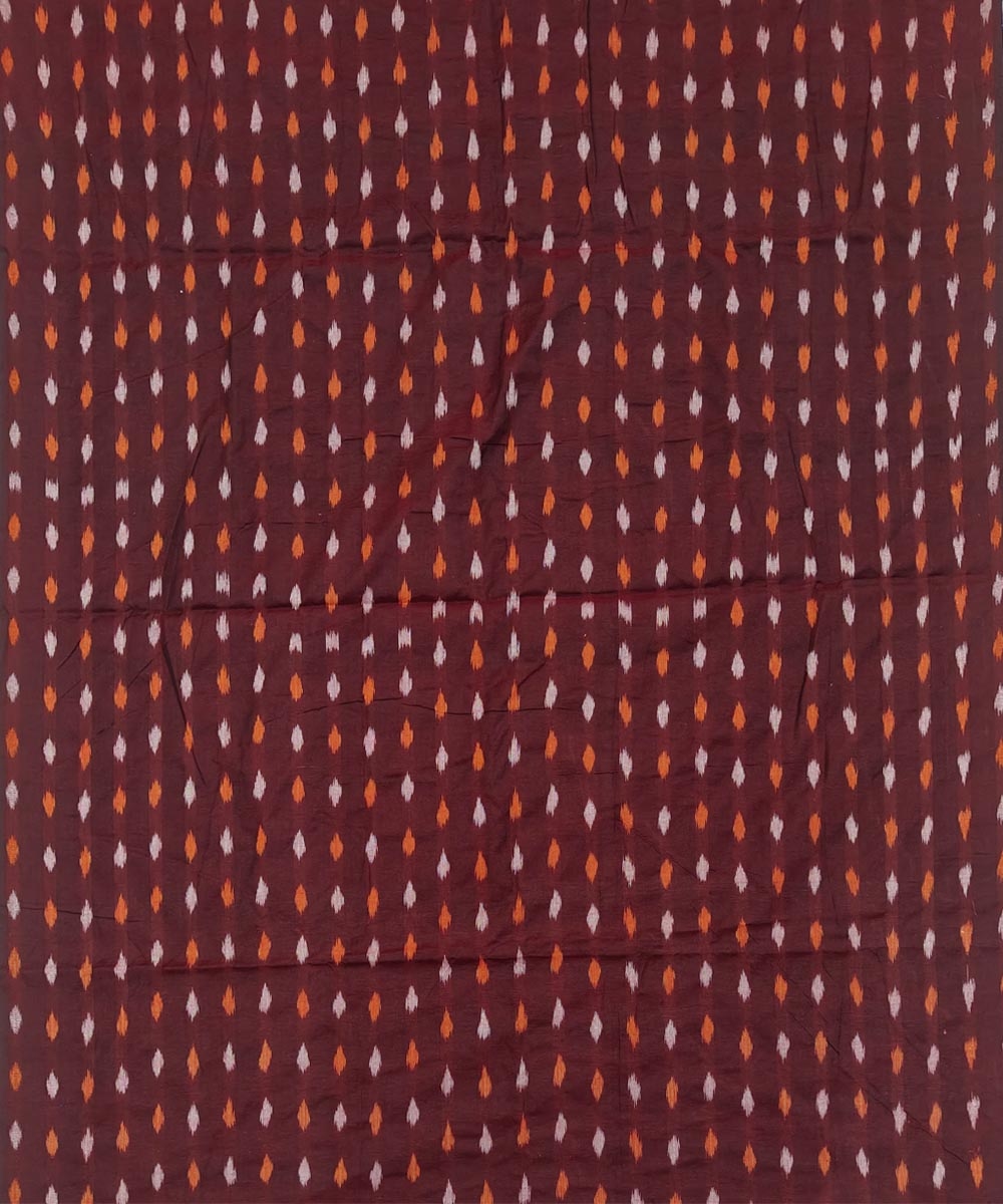 Coffee Sambalpuri Handwoven Ikat Suit Set Image 3