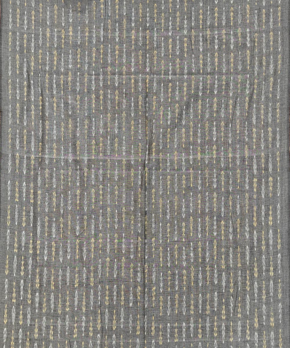 Gray Sambalpuri Handwoven Ikat Suit Set Image 3