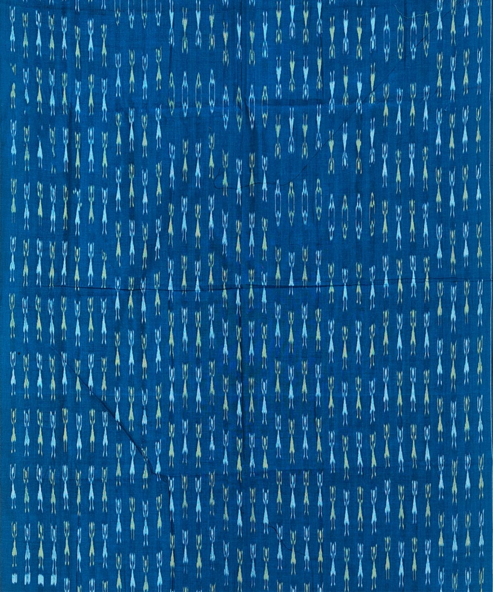 Blue Sambalpuri Handwoven Ikat Suit Set Image 3