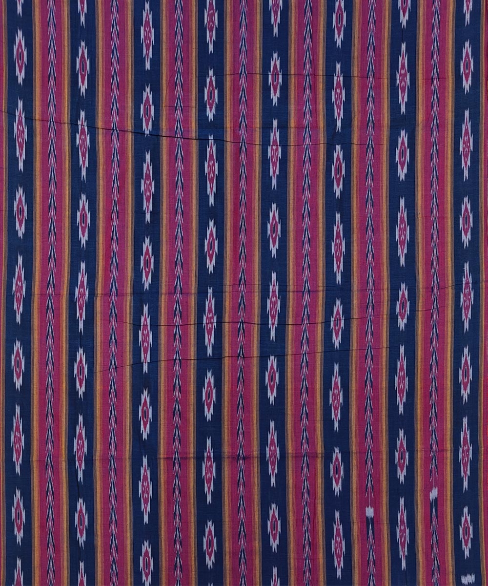 Blue Sambalpuri Handwoven Ikat Suit Set Image 3