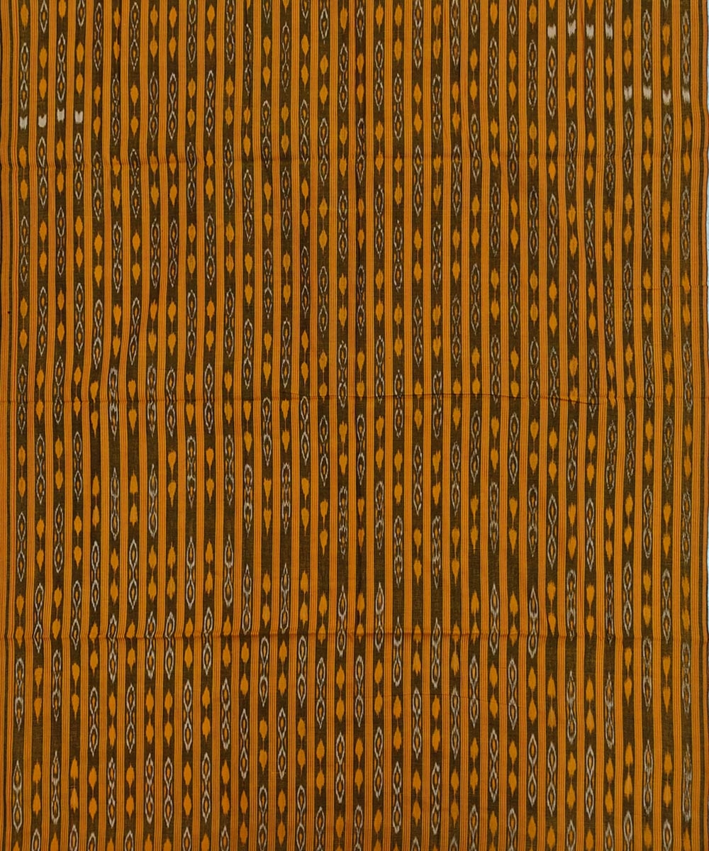 Yellow Gray Sambalpuri Handwoven Ikat Suit Set Image 3