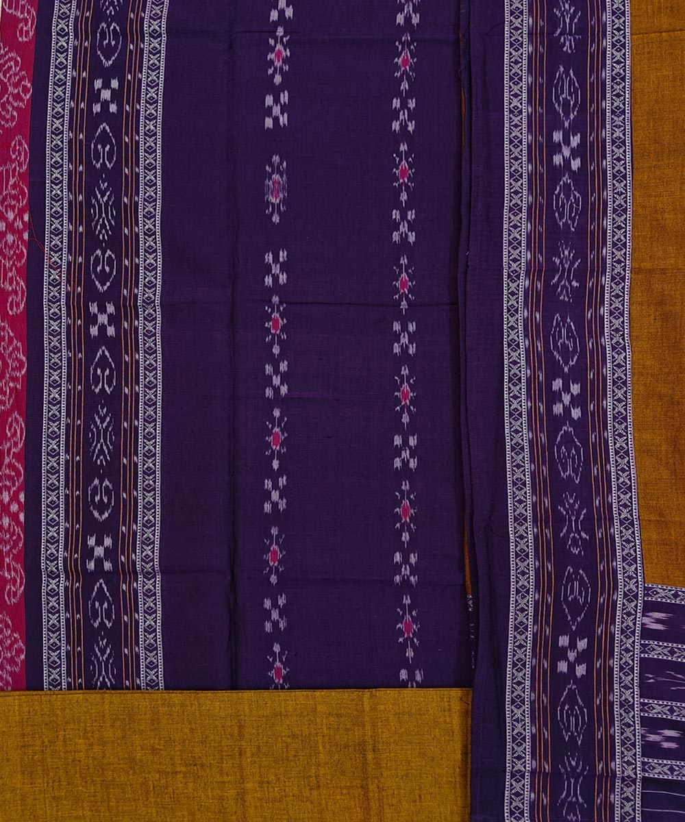 Blue Sambalpuri Handwoven Ikat Suit Set Image 2