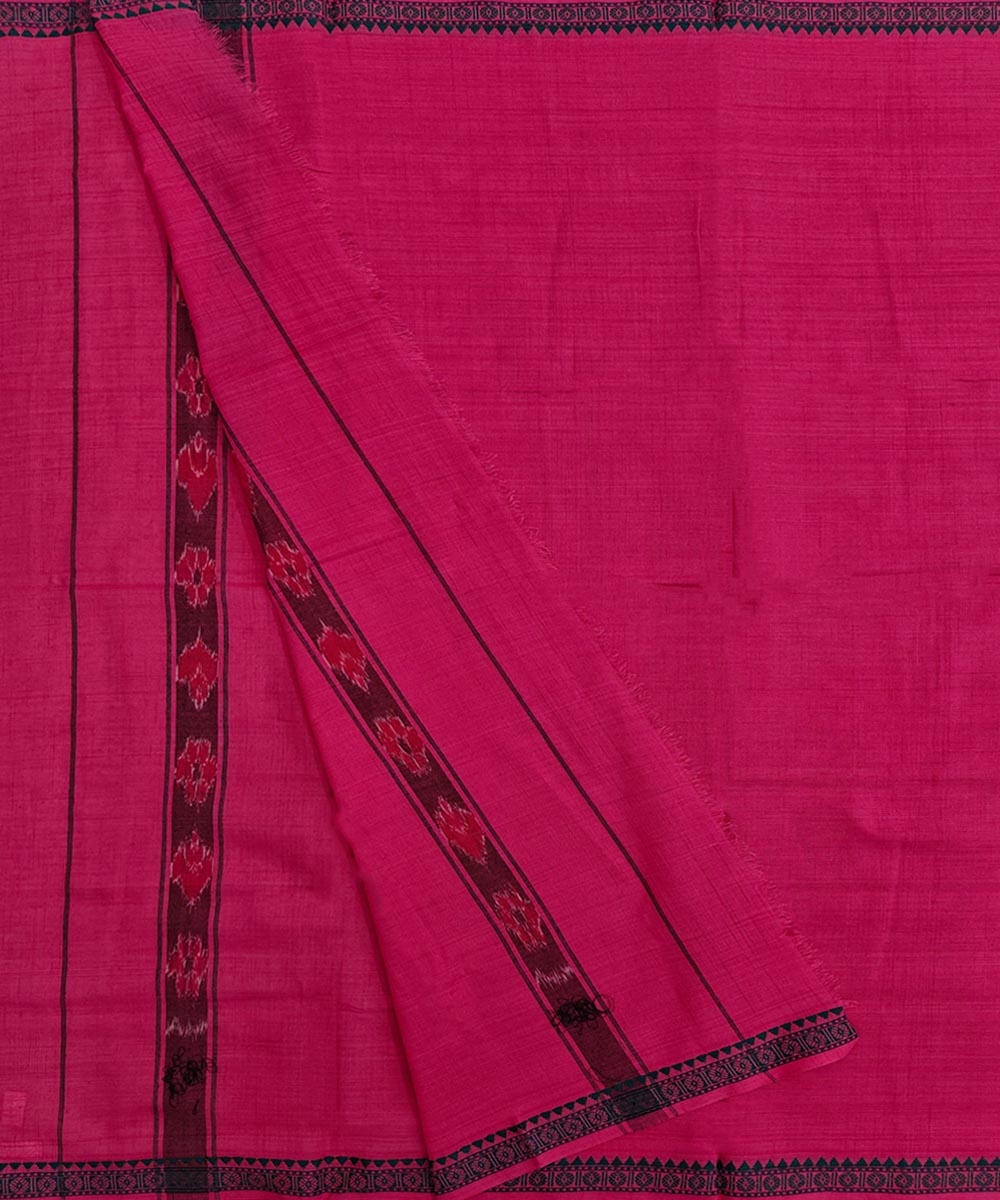 Pink Sambalpuri Handwoven Cotton Gamuchha Image 2