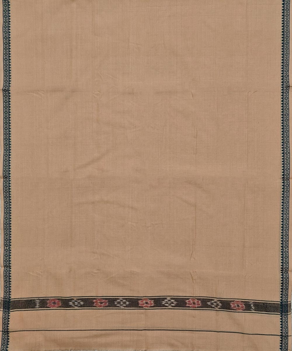 Beige Sambalpuri Handwoven Cotton Gamuchha Image 3