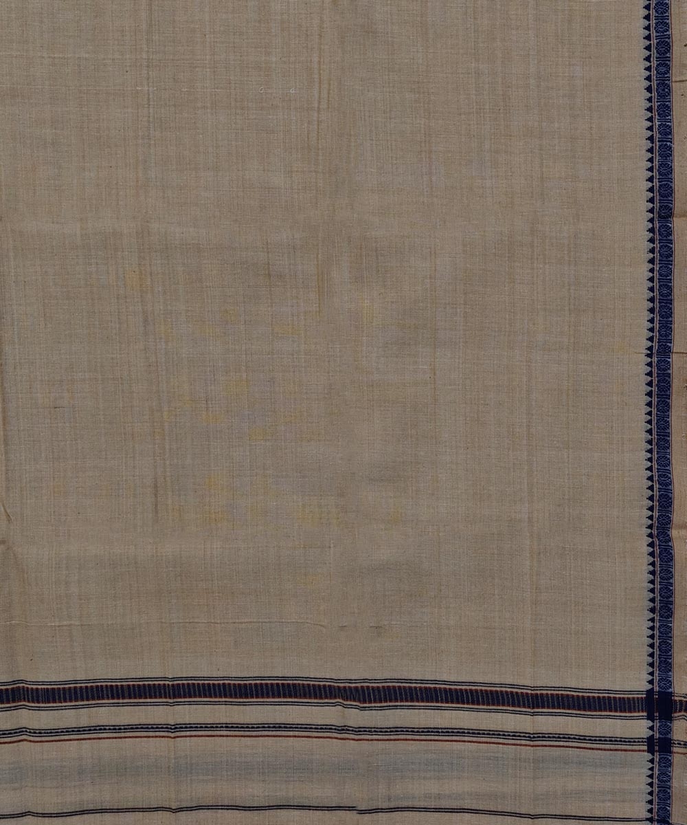 Beige Sambalpuri Handwoven Cotton Gamuchha Image 4