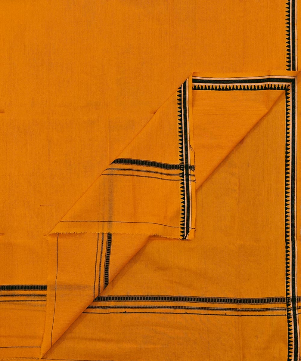 Yellow Sambalpuri Handwoven Cotton Gamuchha Image 1
