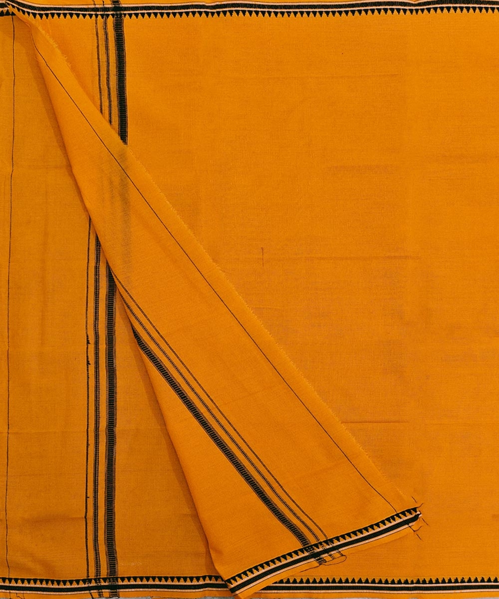 Yellow Sambalpuri Handwoven Cotton Gamuchha Image 2