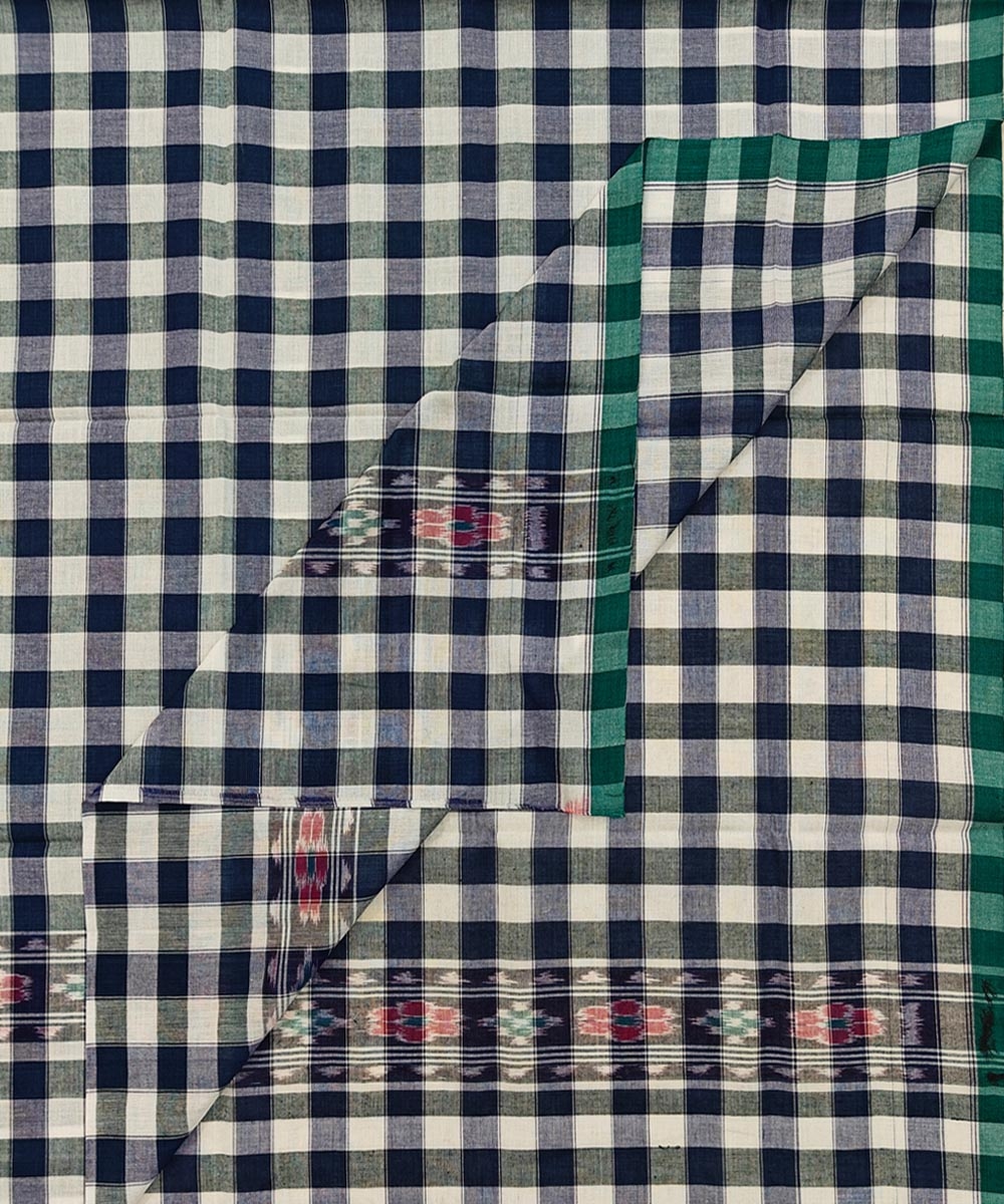 Blue Sambalpuri Handwoven Cotton Gamuchha Image 1