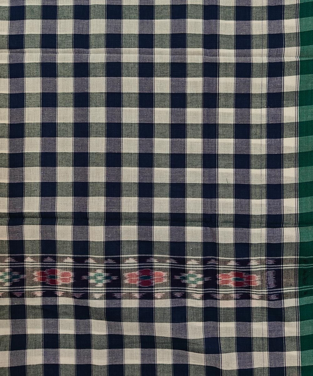 Blue Sambalpuri Handwoven Cotton Gamuchha Image 4