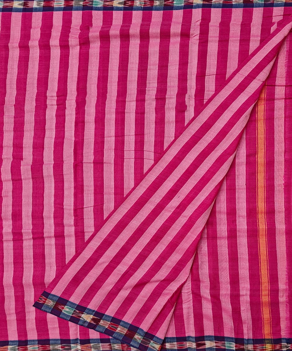 Pink Sambalpuri Handwoven Cotton Joda Image 2