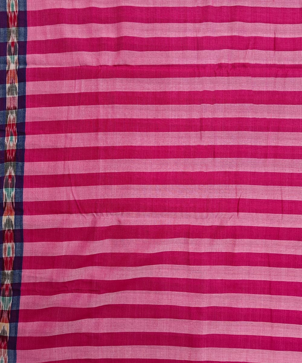 Pink Sambalpuri Handwoven Cotton Joda Image 4