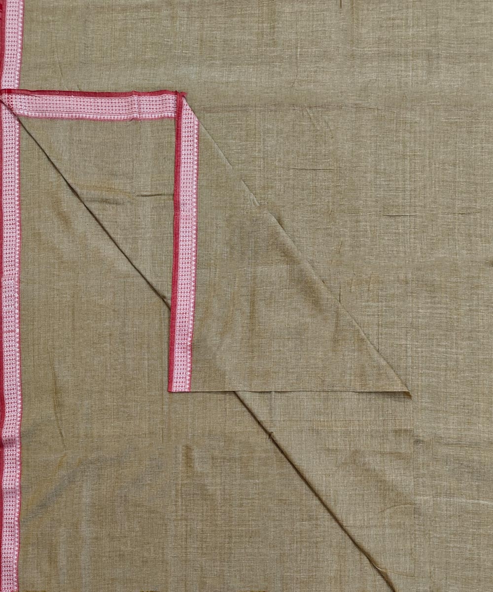 Beige Sambalpuri Handwoven Cotton Joda Image 1