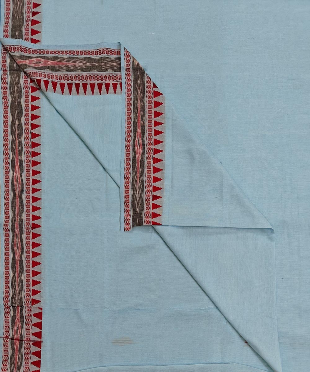 Blue Sambalpuri Handwoven Cotton Joda Image 1