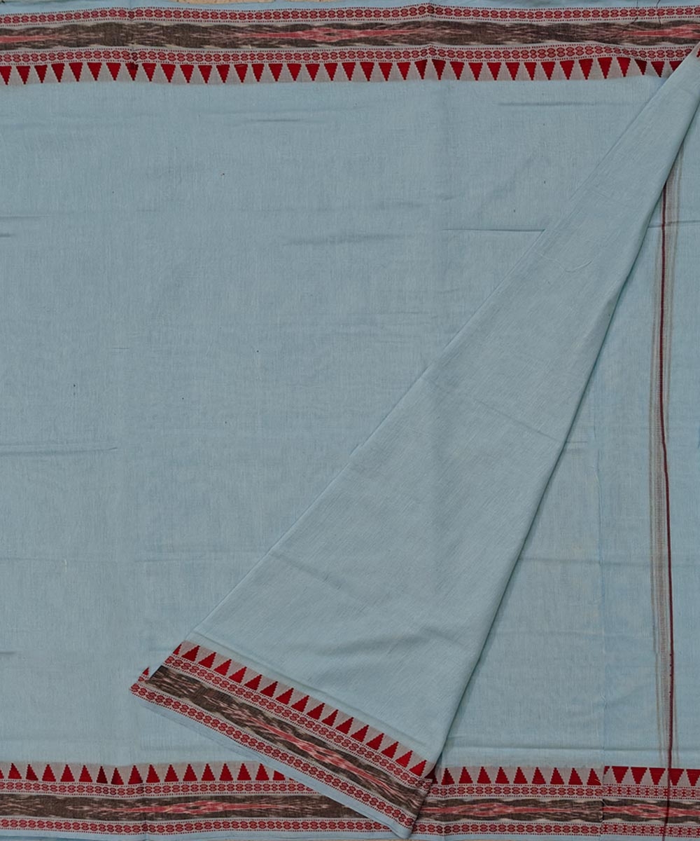 Blue Sambalpuri Handwoven Cotton Joda Image 2