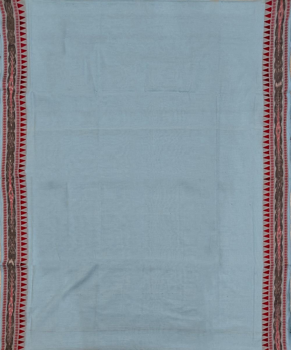 Blue Sambalpuri Handwoven Cotton Joda Image 3