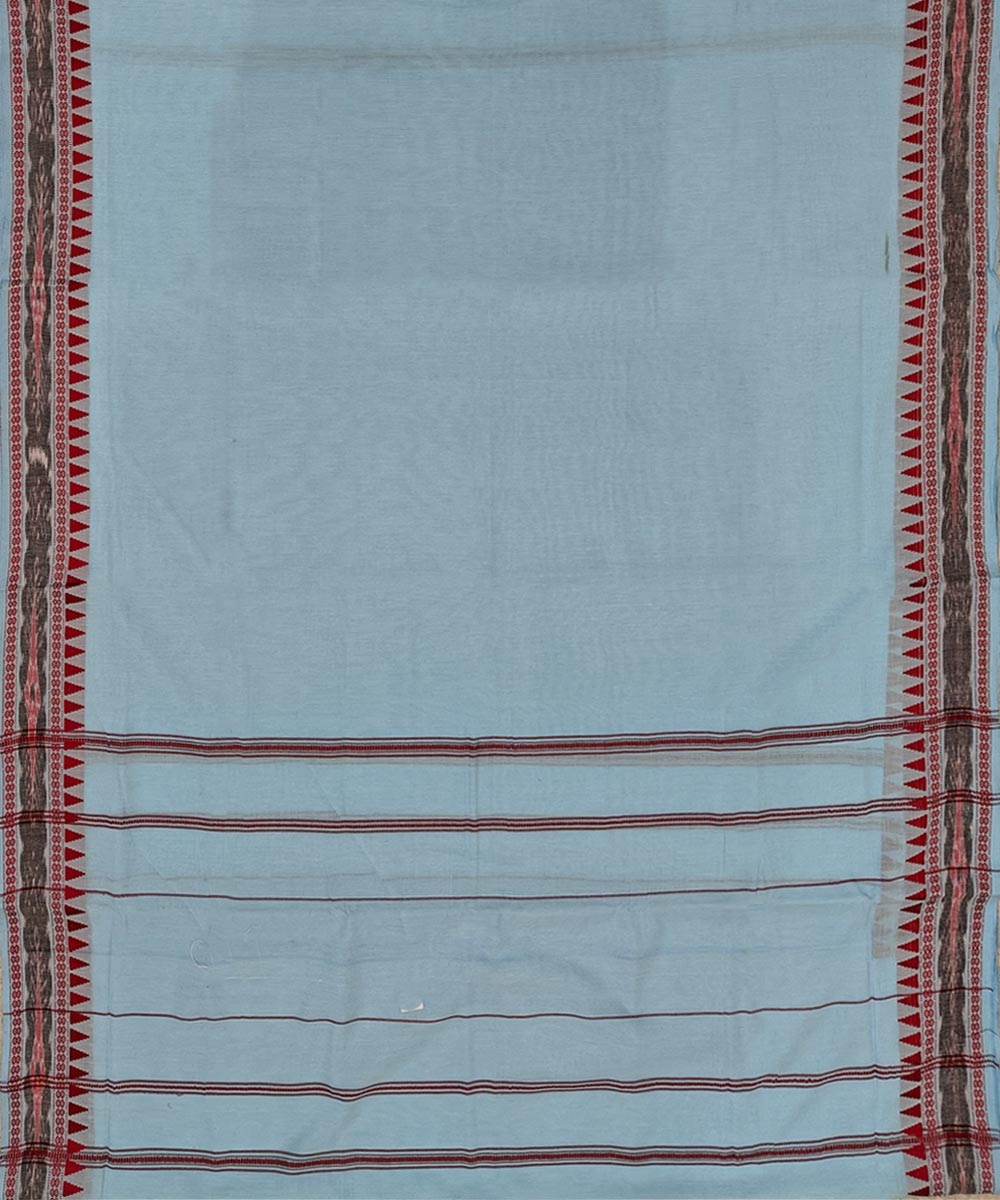 Blue Sambalpuri Handwoven Cotton Joda Image 4