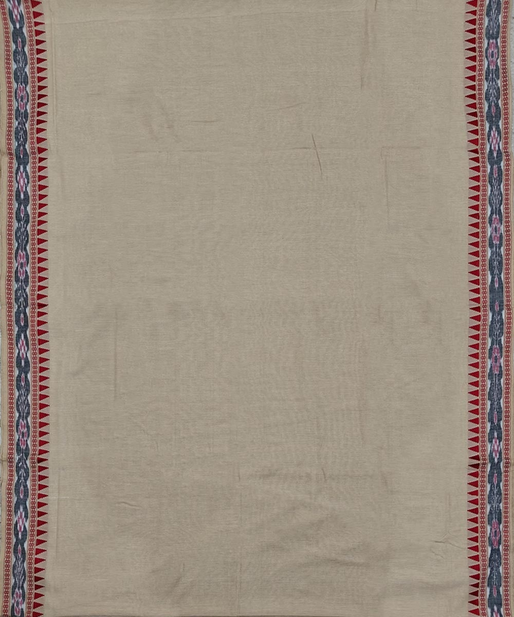 Beige Sambalpuri Handwoven Cotton Joda Image 3