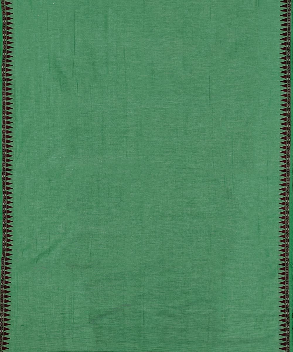 Green Sambalpuri Handwoven Cotton Joda Image 3