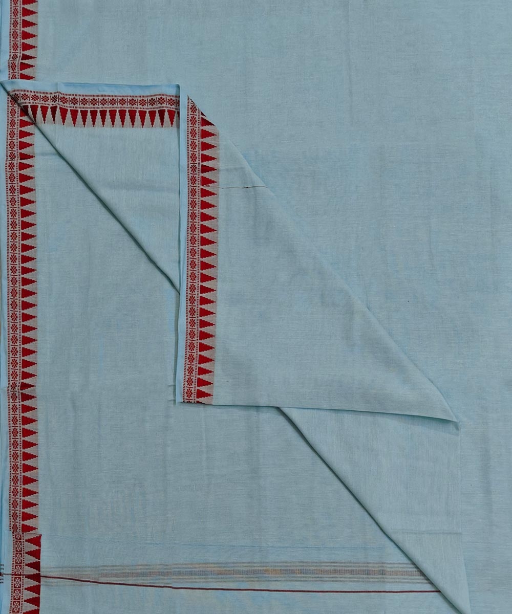 Blue Sambalpuri Handwoven Cotton Joda Image 1