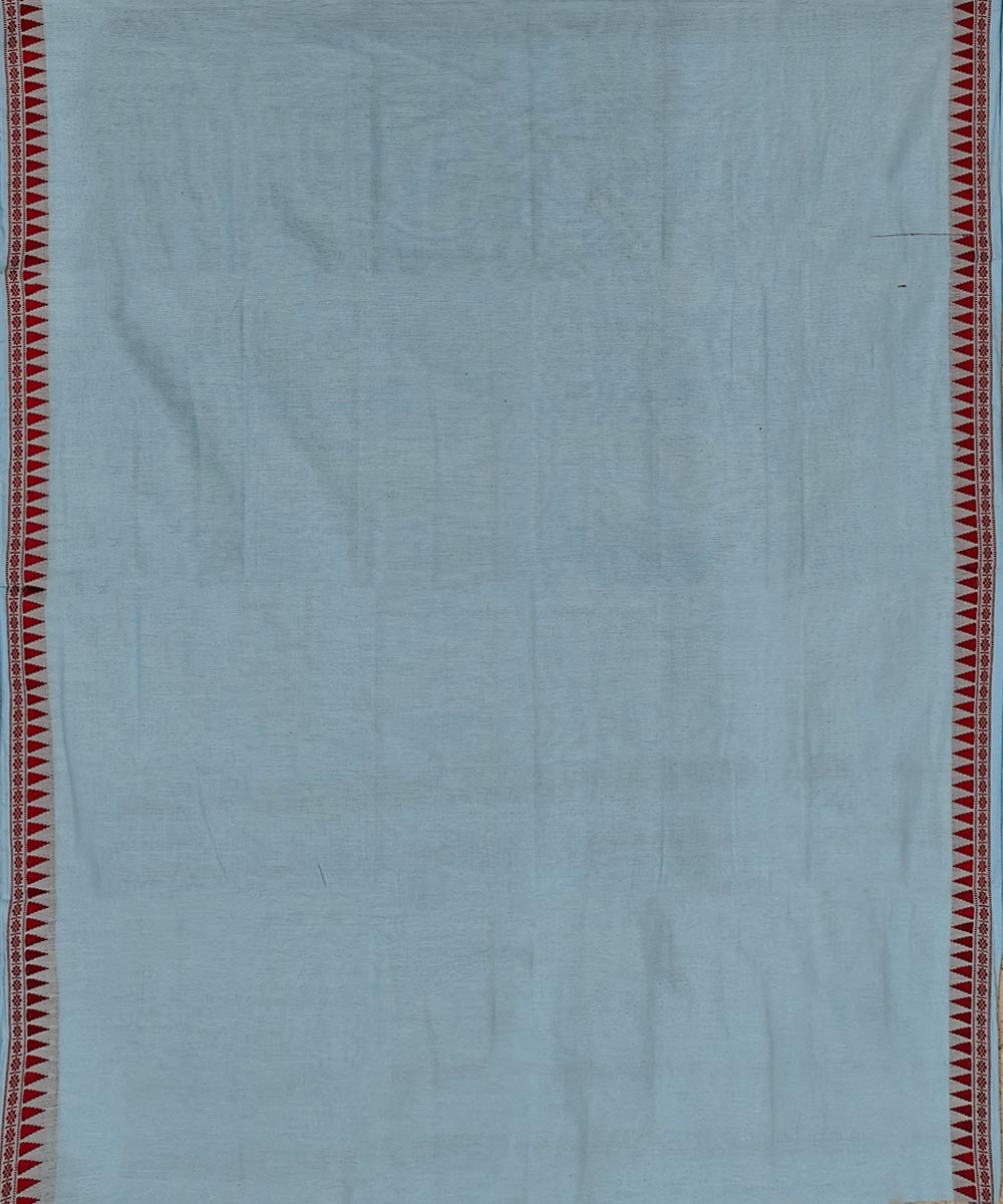 Blue Sambalpuri Handwoven Cotton Joda Image 3