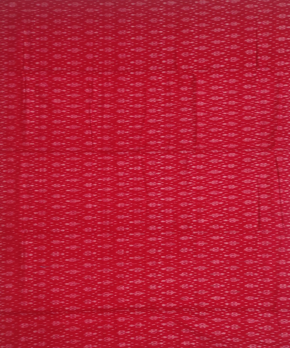 Red Black Sambalpuri Handwoven Single Ikat Suit Set Image 4