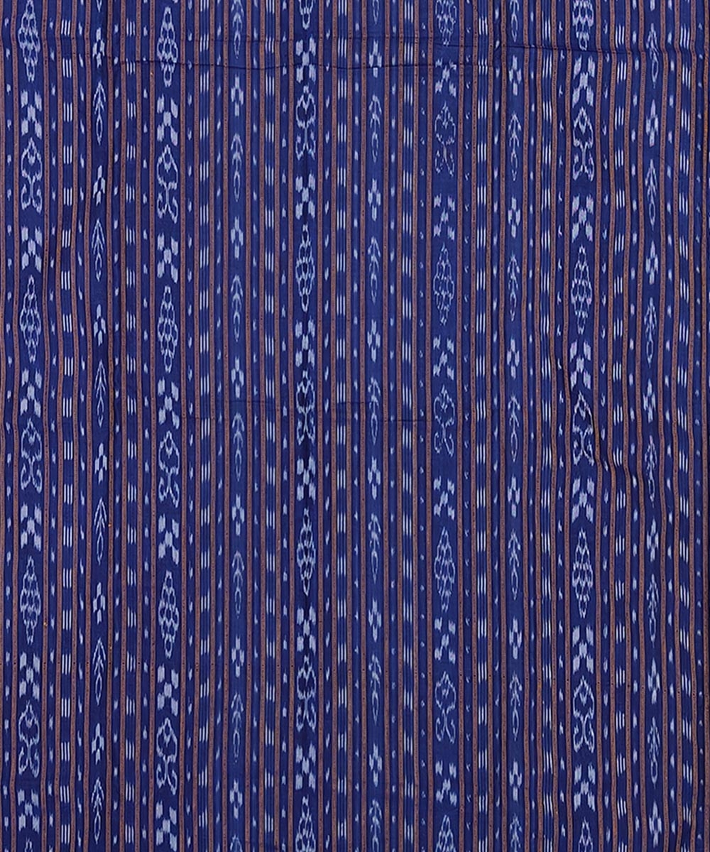 Blue Maroon Nuapatna Handwoven Single Ikat Suit Set Image 4