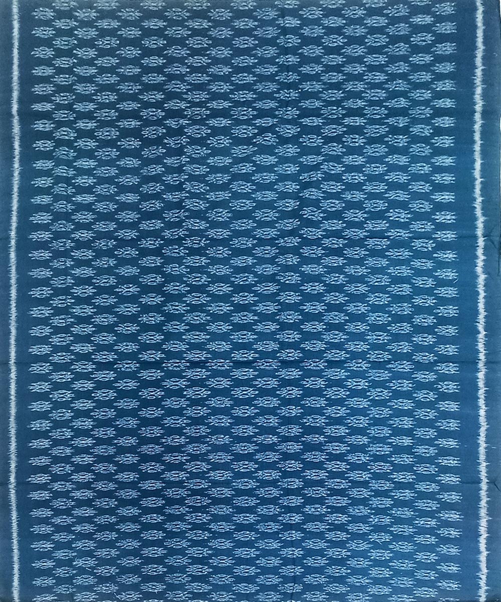 Blue Red Sambalpuri Handwoven Single Ikat Suit Set Image 3