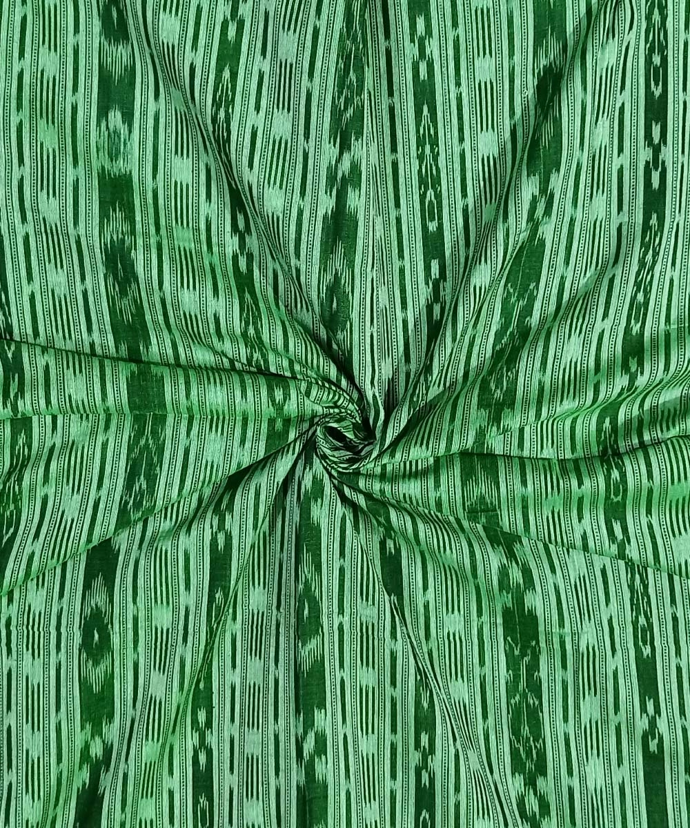 Green Nuapatna Handwoven Ikat Shirting Materials SFCSHI1052
