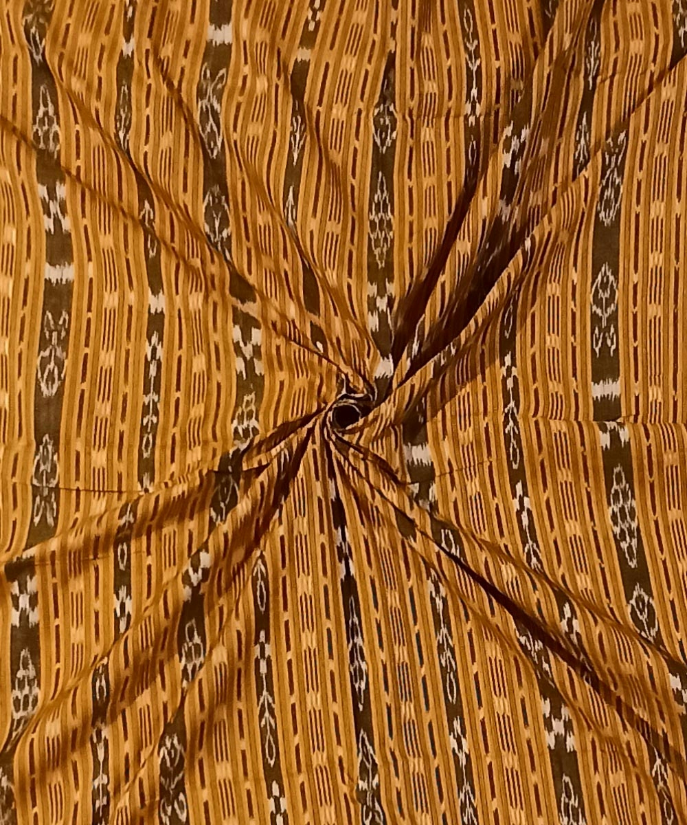 Yellow Nuapatna Handwoven Ikat Shirting Materials SFCSHI1054