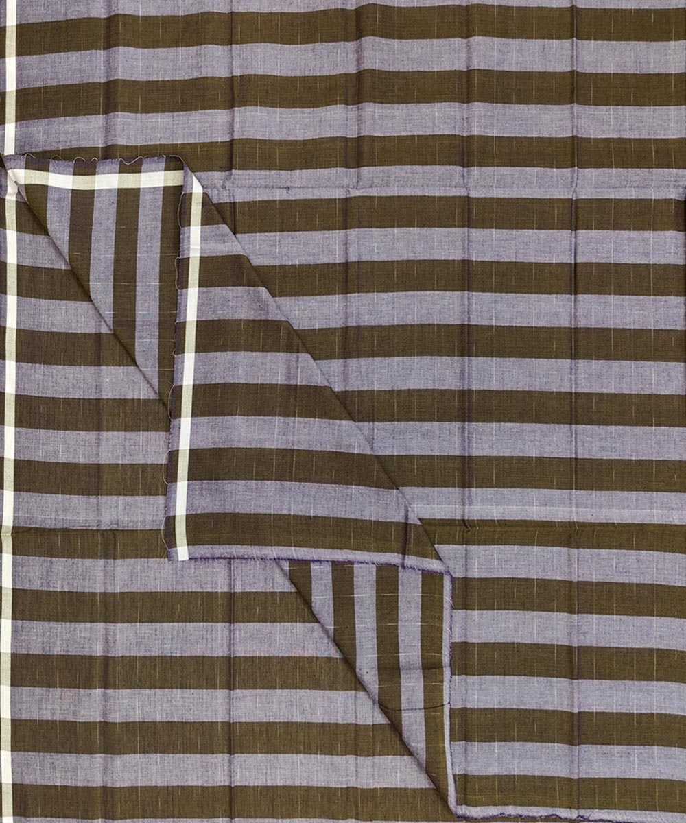 Olive Green Sambalpuri Handwoven Cotton Lungi SFCLUN1606