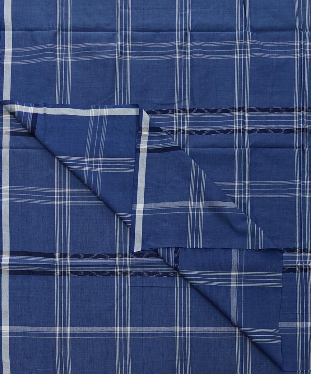 Gray Sambalpuri Handwoven Cotton Lungi SFCLUN2083