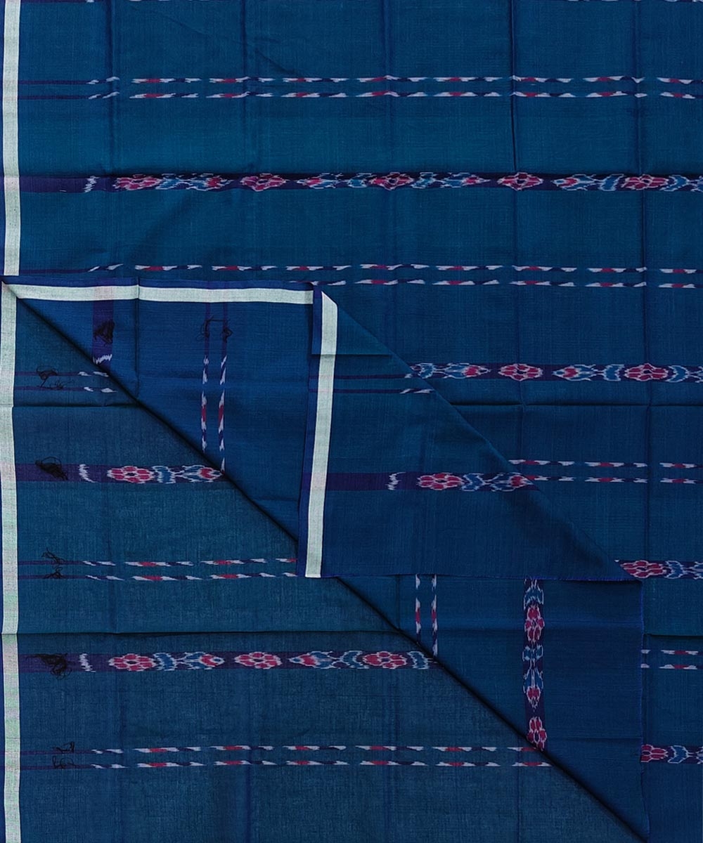 Blue Sambalpuri Handwoven Cotton Lungi SFCLUN2084