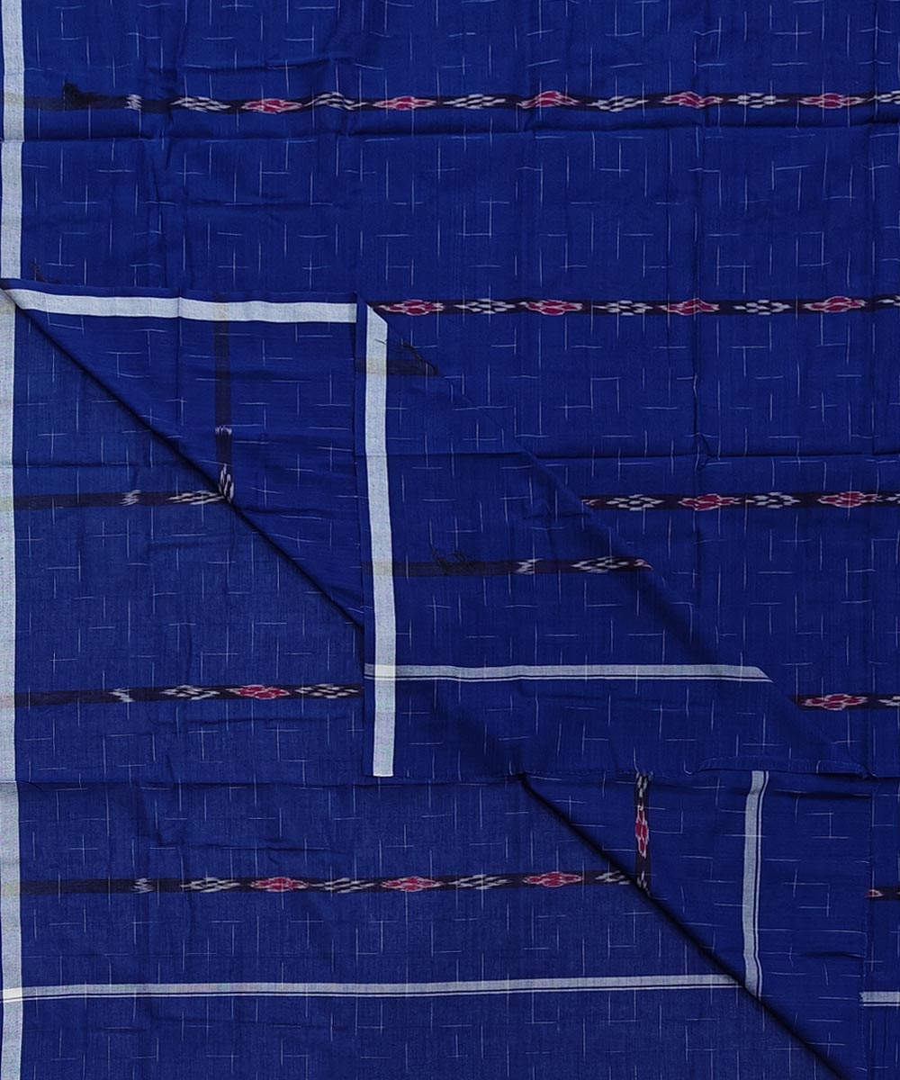 Blue Sambalpuri Handwoven Cotton Lungi SFCLUN2093