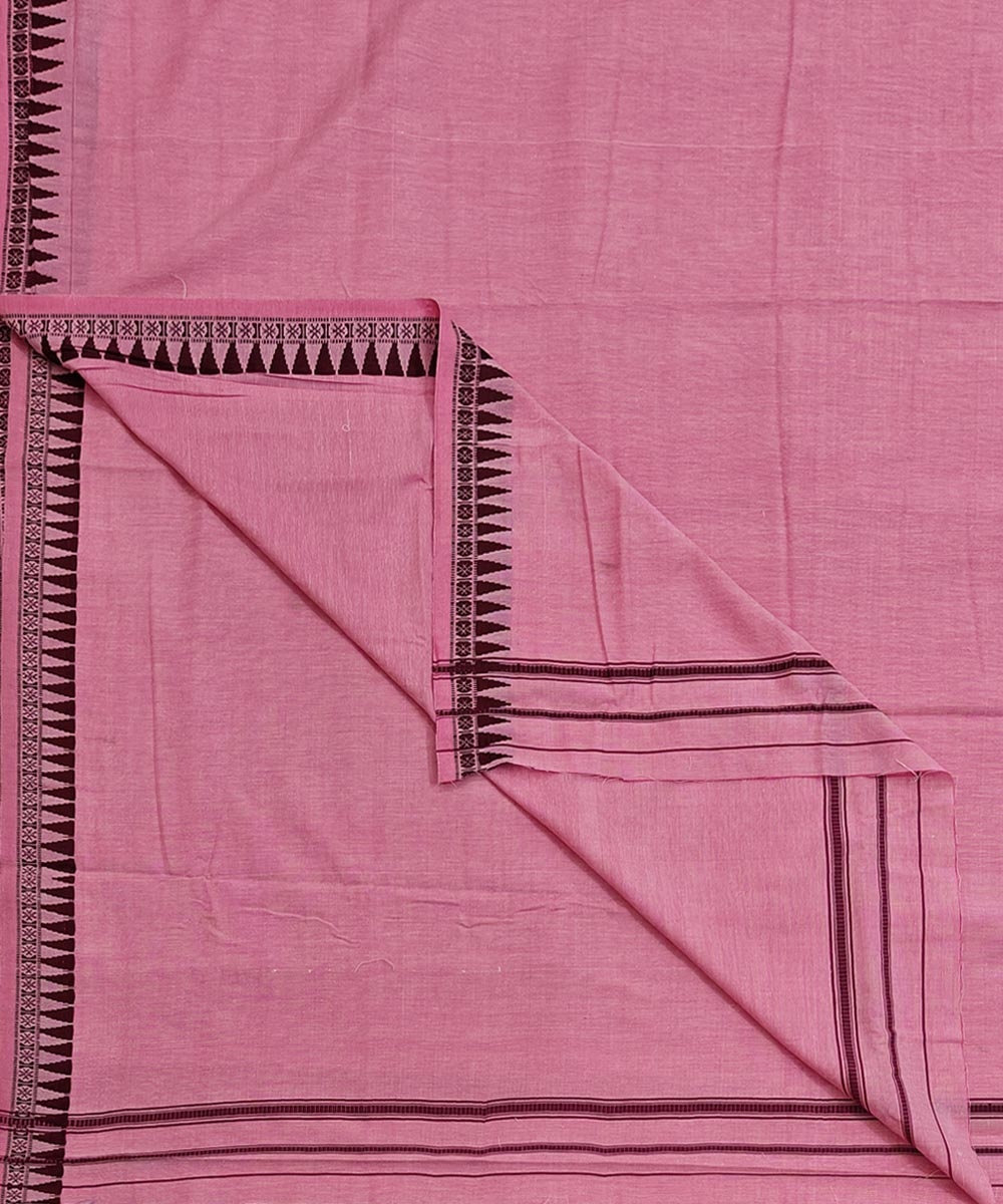 Pink Sambalpuri Handwoven Cotton Joda SFSJOD2146