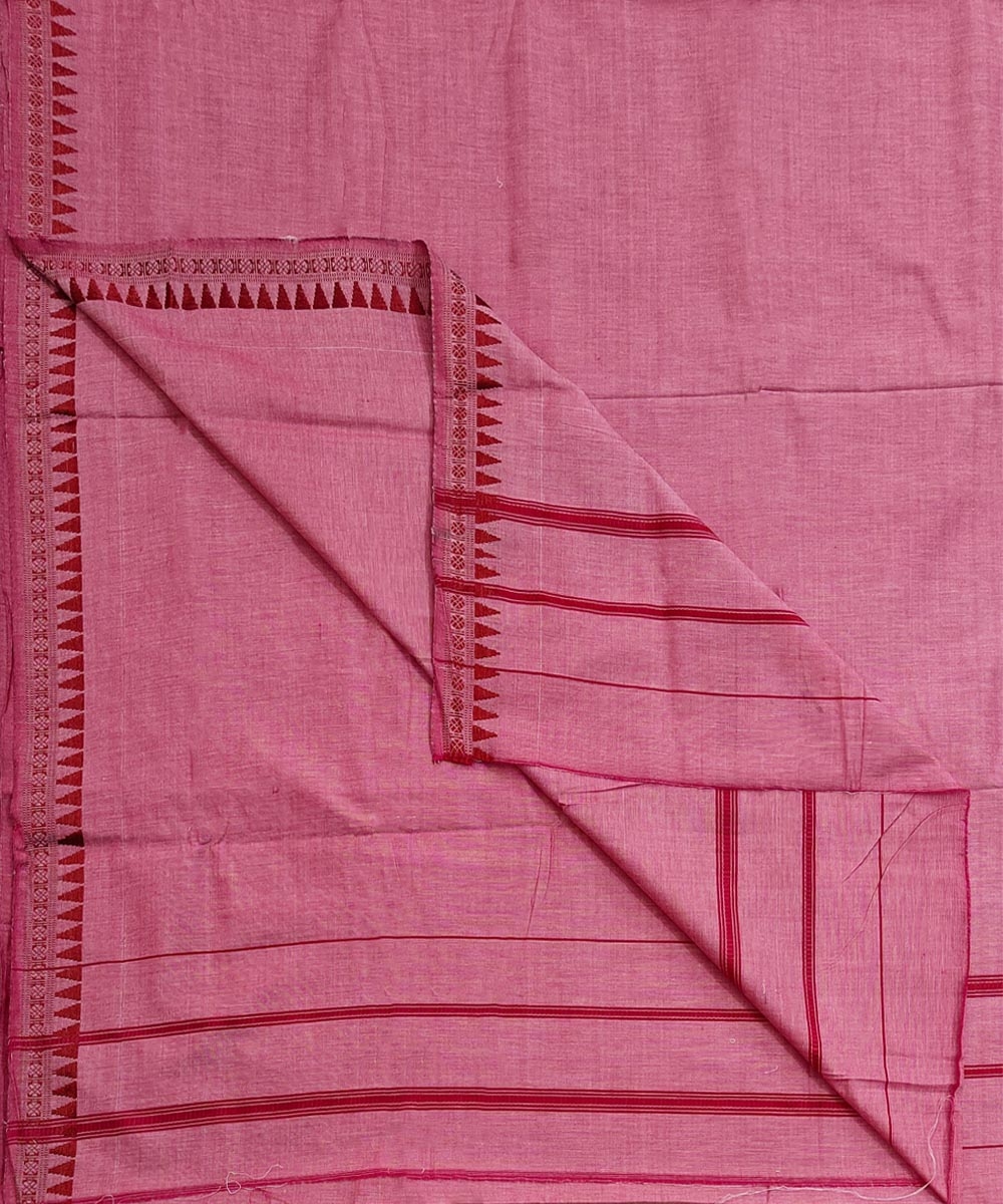 Pink Sambalpuri Handwoven Cotton Joda SFSJOD2150