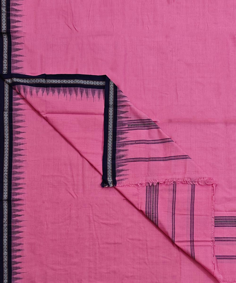 Pink Sambalpuri Handwoven Cotton Joda SFSJOD2157