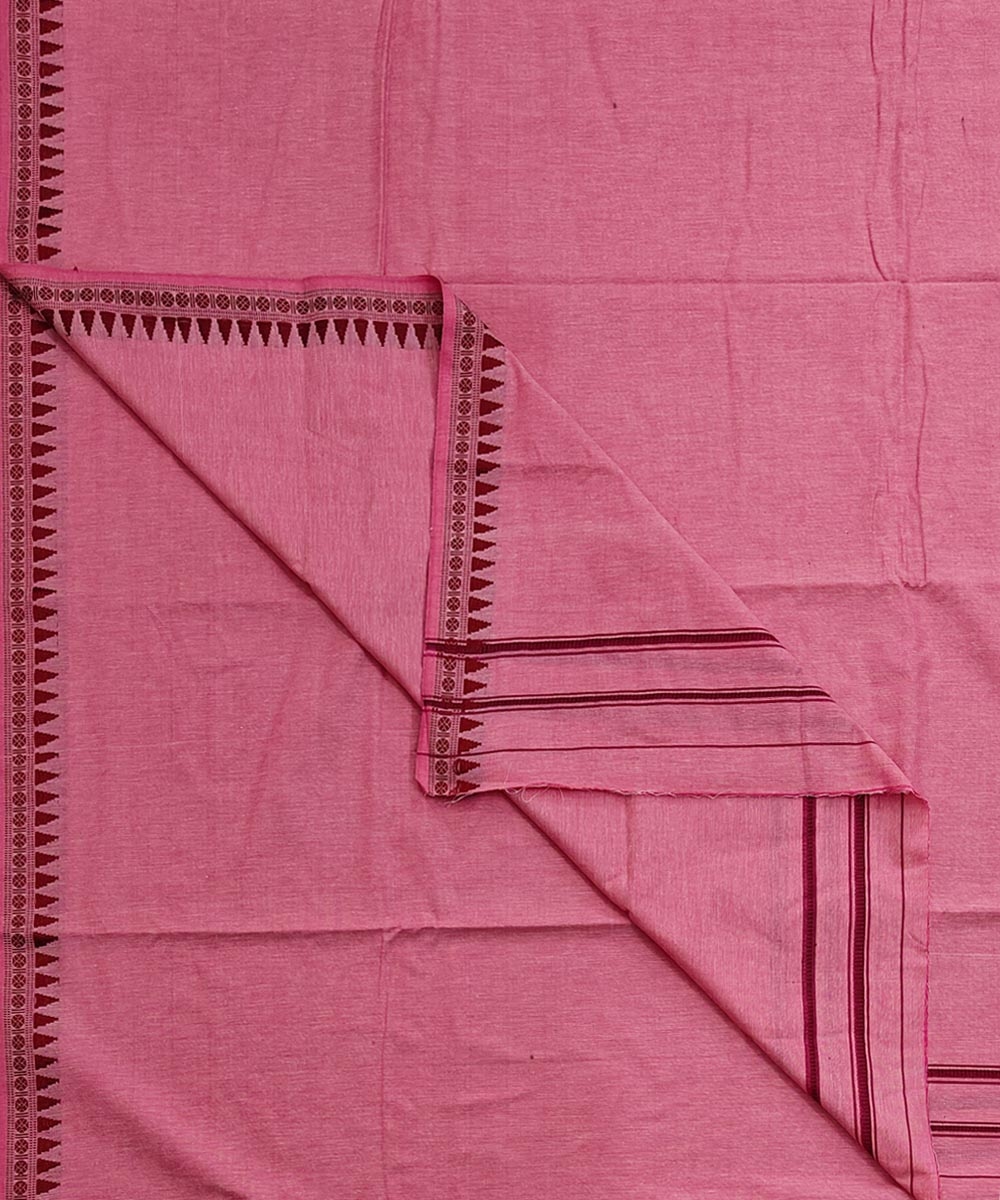 Pink Sambalpuri Handwoven Cotton Joda SFSJOD2162